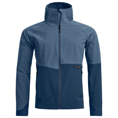 Ortovox Venet Softshell Hooded Jacket férfi softshell kabát kék Light Nunatak