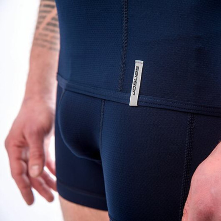 Férfi póló Sensor Coolmax Tech Deep Blue