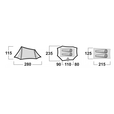 Husky Brunel 2 ultrakönnyű sátor