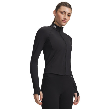 Under Armour Vanish Elite Full Zip női funkcionális pulóver fekete Ultimate Black / / Metallic Silver