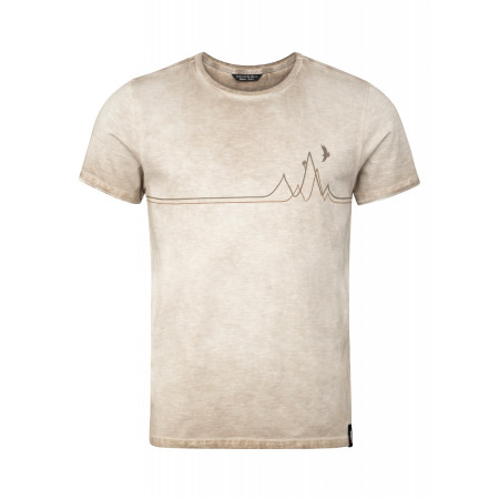 Férfi póló Chillaz Rigi Mountain Line bézs