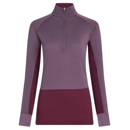 Icebreaker Women Mer 200 ZoneKnit LS Half Zip női funkcionális felső lila Dkber/Greplu/Cb