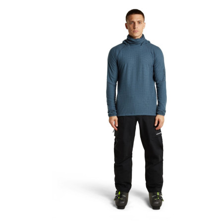 Icebreaker Men Mer 400 RealFleece Grid Pulover Hood férfi pulóver