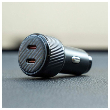 Swissten Car Charger 2X USB-C PD, 50W + cabel USB-C / USB-C, 1 m adapter