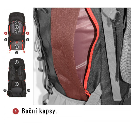 Hátizsák Husky Samont 60+10 L