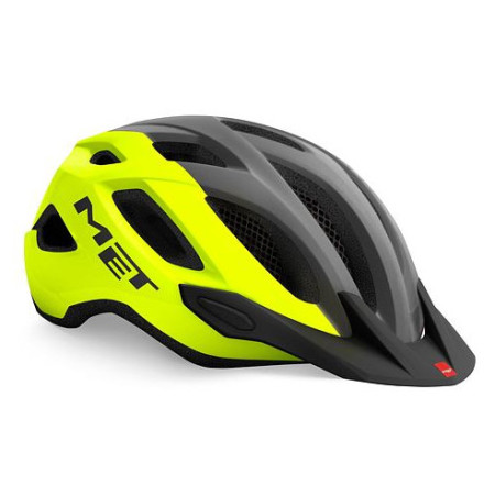 Kerákpáros sisak MET Crossover Reflex szürke/sárga