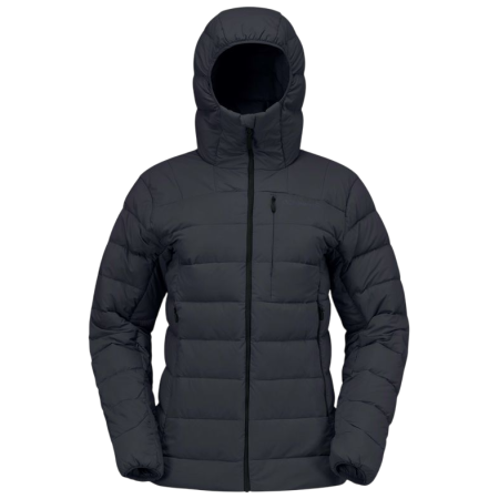 Norrona femund down700 Zip Hood női tollkabát fekete Caviar Black