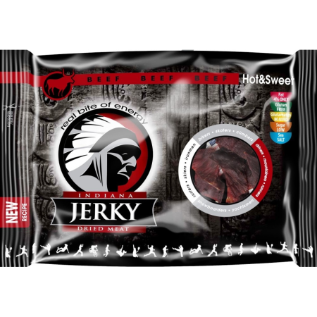 Szárított hús Indiana Jerky Hot and Sweet marha
