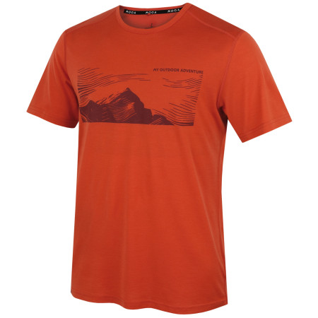 MOOA Merino Lyolite Highlander 150 Short férfi póló narancs burnt orange
