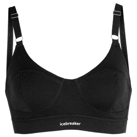 Melltartó Icebreaker Queens Clasp Bra fekete