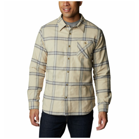Columbia Cornell Woods Fleece Lined Flannel férfi ing bézs Ancient Fossil