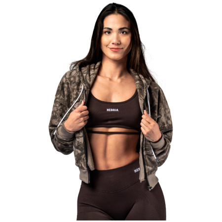 Nebbia Relaxed Zip Hoodie Power női pulóver