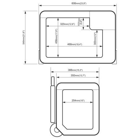 Yolco BCX50 kompresszoros hűtőláda