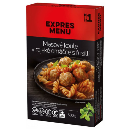 Expres menu Masové koule v rajské omáčce s fusilli készétel