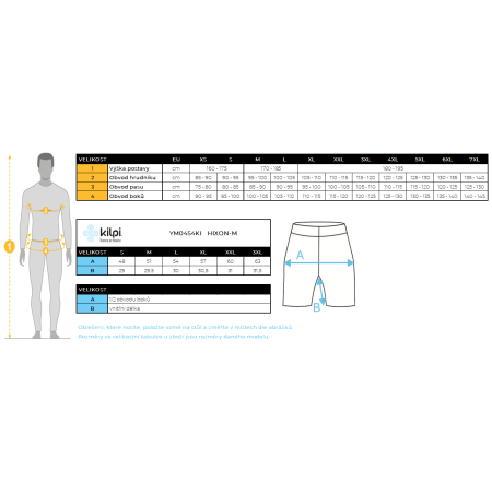 Kilpi Hixon M férfi kerékpáros nadrág