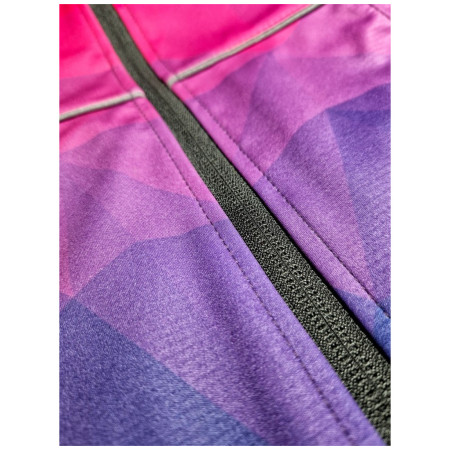 WAMU Mozaika purple gyerek softshell kabát