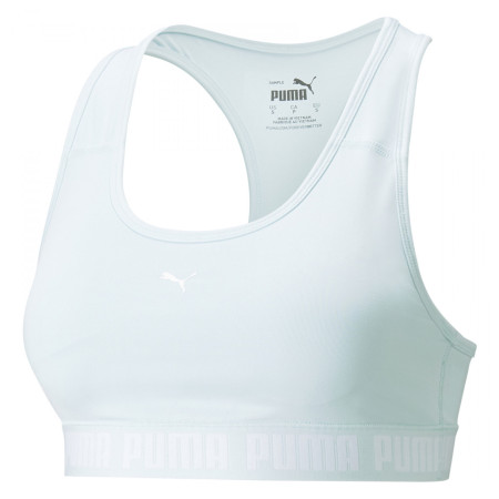 Sport melltartó Puma Mid Impact Strong Bra PM világoskék