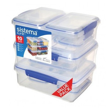 Sistema Ten Pack Sw ételdoboz Transparent