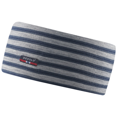 Devold Breeze Headband kids fejpánt szürke/kék Night stripes