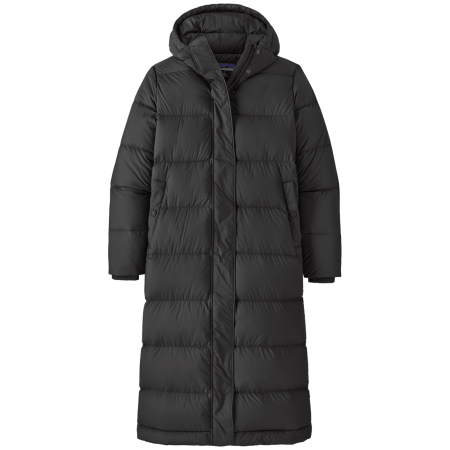 Patagonia Silent Down Long Parka női tollkabát fekete Black