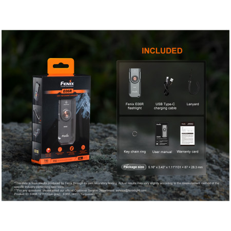 Fenix E06R zseblámpa