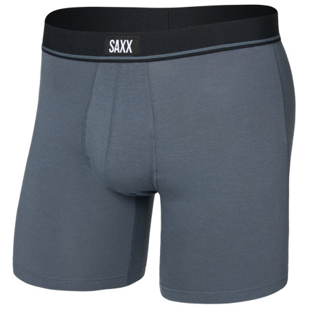 Saxx Essential Cotton Boxer Brief Fly férfi boxer szürke turbulence