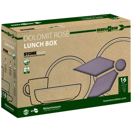 Brunner Lunch Box Dolomit rose edénykészlet