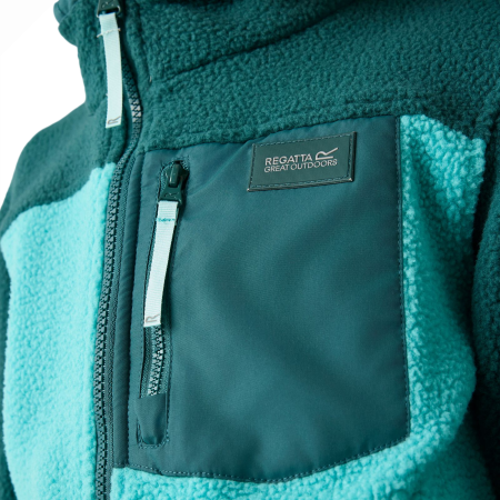 Regatta Junior Frankie Warm Fleece Mediterranea/Turquoise gyerek funkcionáls pulóver