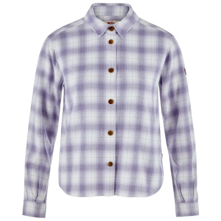 Fjällräven Övik Boxy Flannel Shirt W női ing fehér/lila Eggshell-Lavender Mist