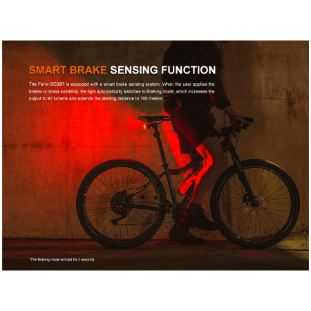 Fenix BC06R kerékpár hátsó villogó