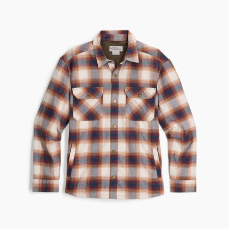 Royal Robins M Vista Flannel Shacket férfi ing barna Pecan Grizzly Pld