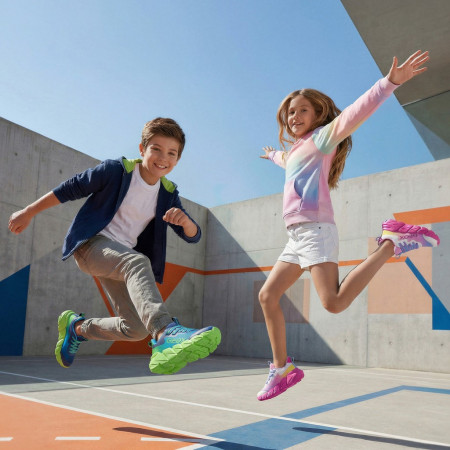 Geox J Flexyper Fast Girl Fuchsia gyerek cipő