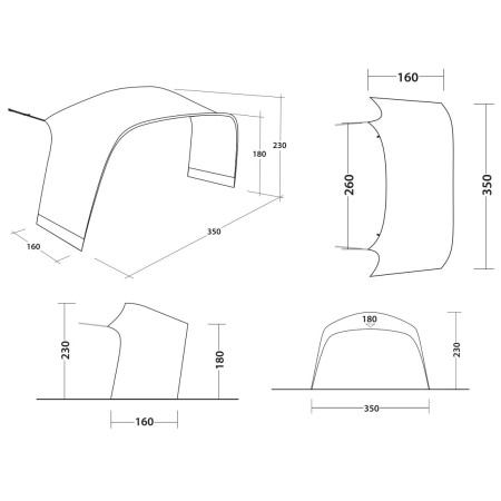 Outwell Wakefield L Tent Connector sátor kiegészítő elem