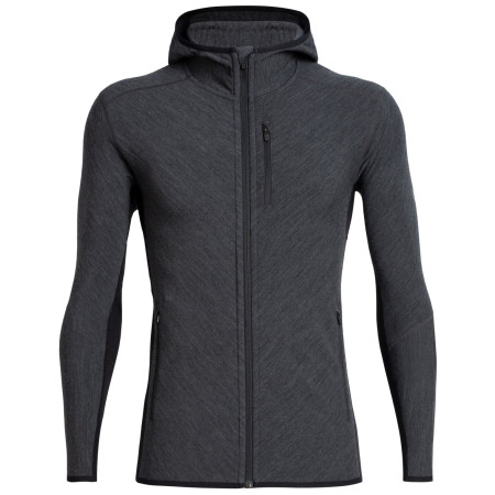 Icebreaker M Descender LS Zip Hood férfi pulóver szürke