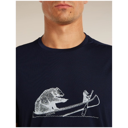 Icebreaker Merino Blend Core SS Tee Canoe Companions férfi funkcionális póló