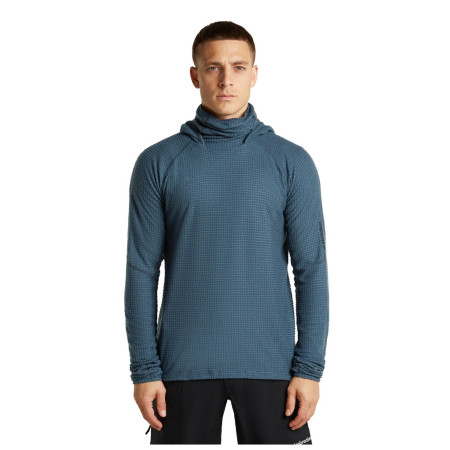 Icebreaker Men Mer 400 RealFleece Grid Pulover Hood férfi pulóver