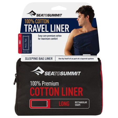 Vložka do spacáku Sea to Summit Cotton Long világoskék