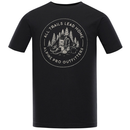 Alpine Pro Lefer férfi póló fekete/szürke