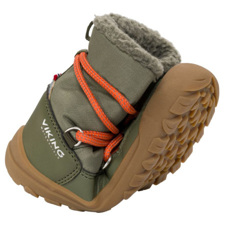 Viking Outdoor Footwear Birch Barefoot Warm WP Pull-on Olive gyerek téli cipő