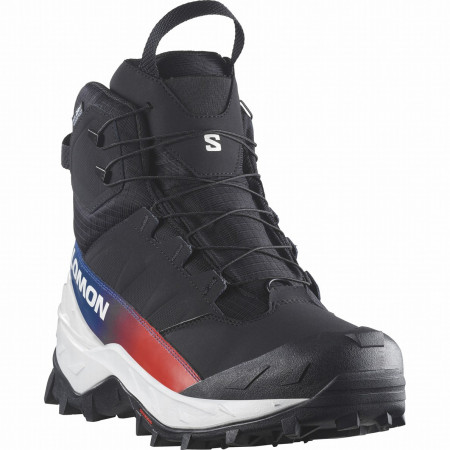 Salomon Crosstrak Powder Waterproof Equipe férficipő fekete Black / Black / Black