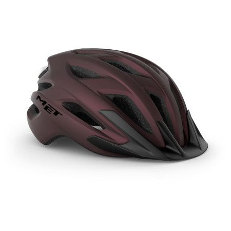 MET Crossover kerékpáros sisak burgundi vörös