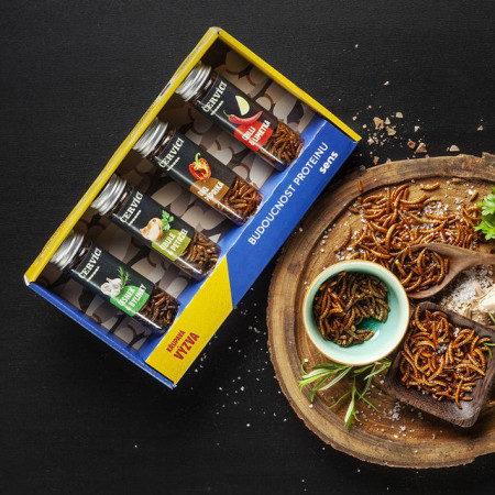 Sens Dárkový set 4 chutí ehető féreg