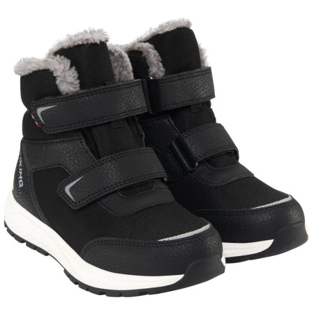 Viking Outdoor Footwear Equip Warm WP 2V Black/Grey gyerek téli cipő