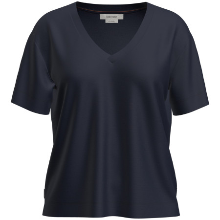 Icebreaker W Mer 150 Tech Lite SS Relax V Neck Tee női funkcionális felső sötétkék Midnight Navy