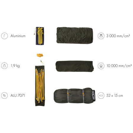 Warg Midi 2 ultrakönnyű sátor