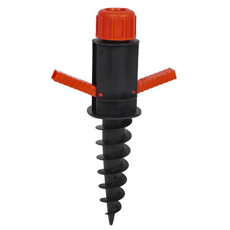 Vrták do země na slunečník Bo-Camp Beach Umbrella Auger Plastic fekete/piros