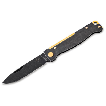 Böker Atlas Black Stonewash Copper zsebkés fekete