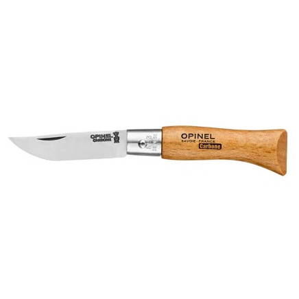 Opinel N°03 Carbon zsebkés természetes