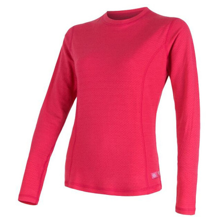 Sensor DF Merino wool dl.r. magenta női póló