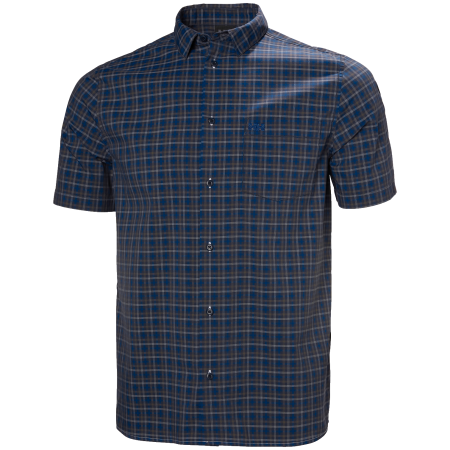 Helly Hansen Fjord Qd Ss Shirt 2.0 férfi ing sötétkék Navy Vika Micro Plaid
